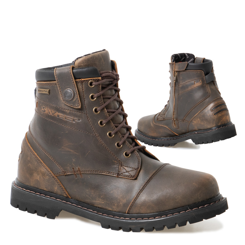 Sweep Ragnar waterproof shoes, camel brown - Motorbike equipment from web -  SweepFashion - Great products helmets etc.