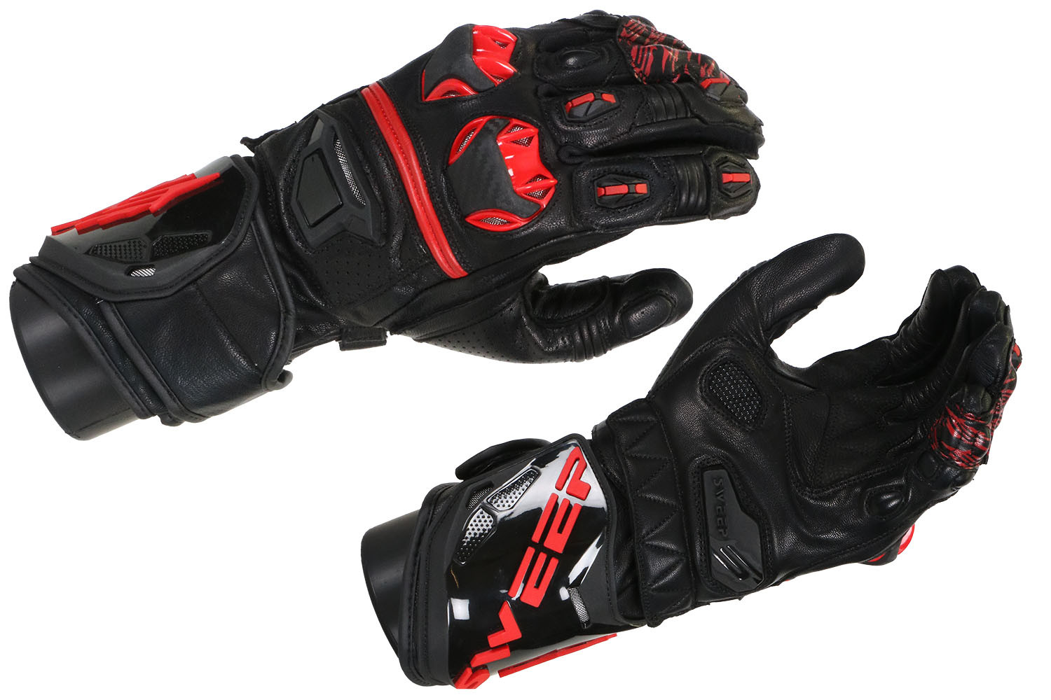 Sweep GP R racing glove, black/red - Motorbike equipment from web