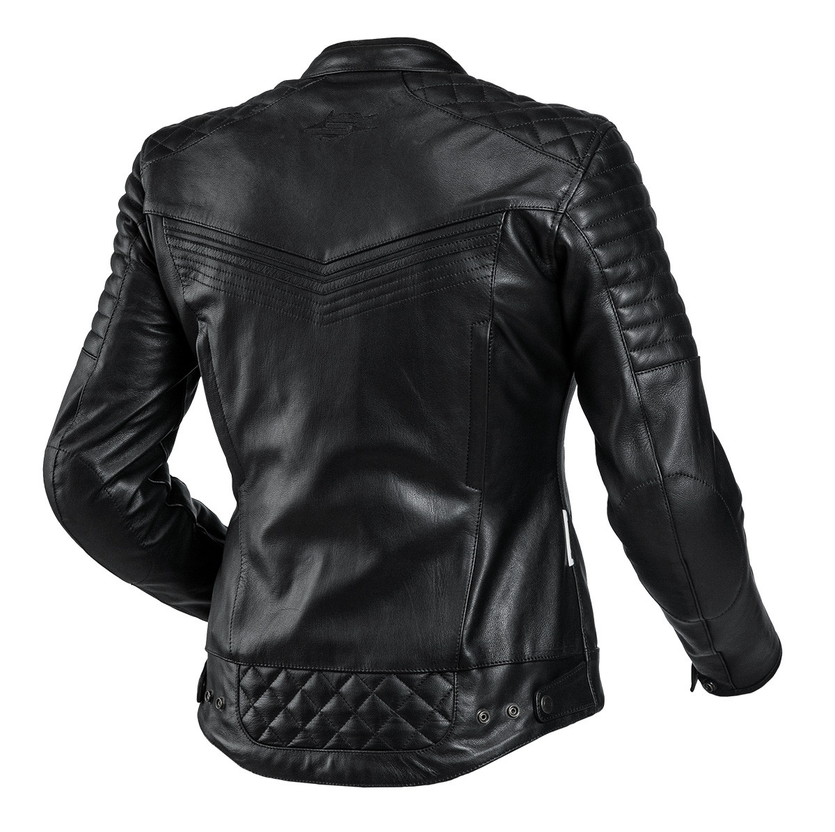 Sweep Scrambler ladies leather jacket, black - Motorbike equipment