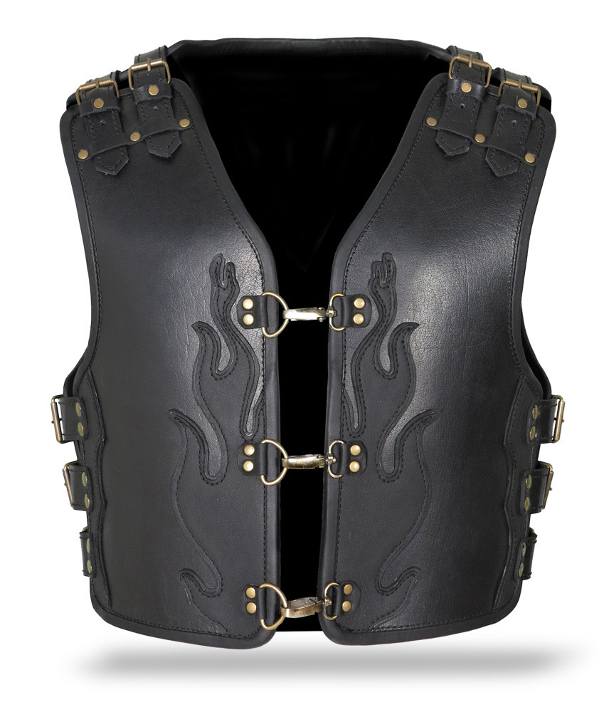 Sweep Bulletproof leather vest - Motorbike equipment from web
