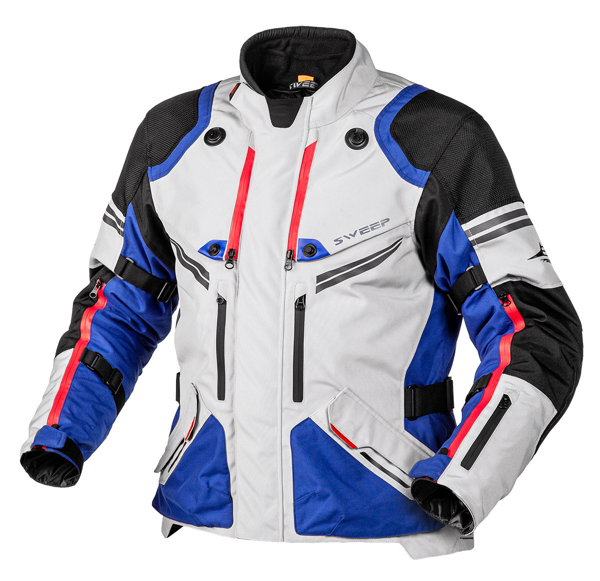 Sweep Kalahari 4 season jacket ivory blue black red