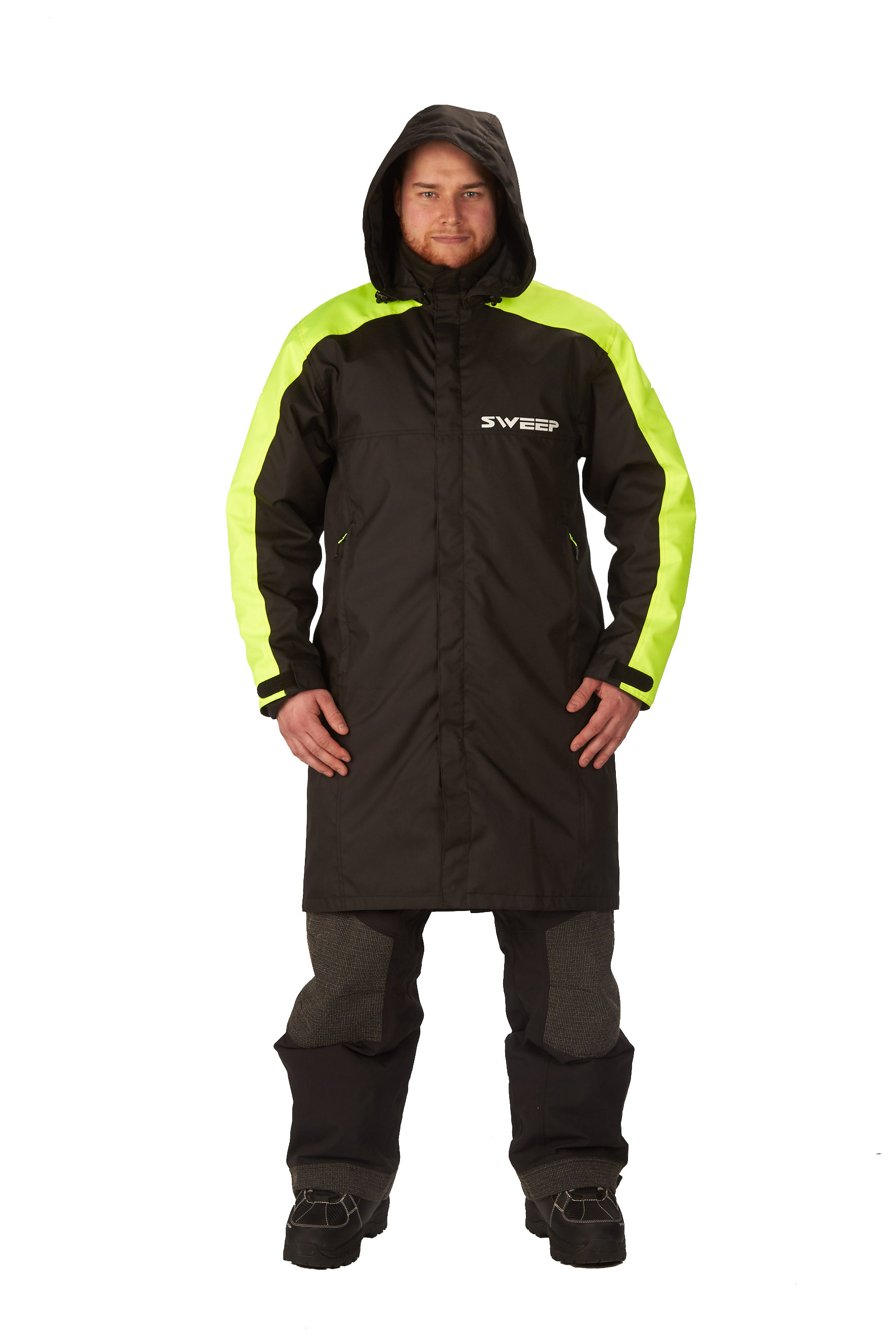 N*N様 WAKE SL Track Jacket by CCU おまけ(ステッ Sweep Warm-up 3.0 snowmobile jacket, black/yellow - Motorbike