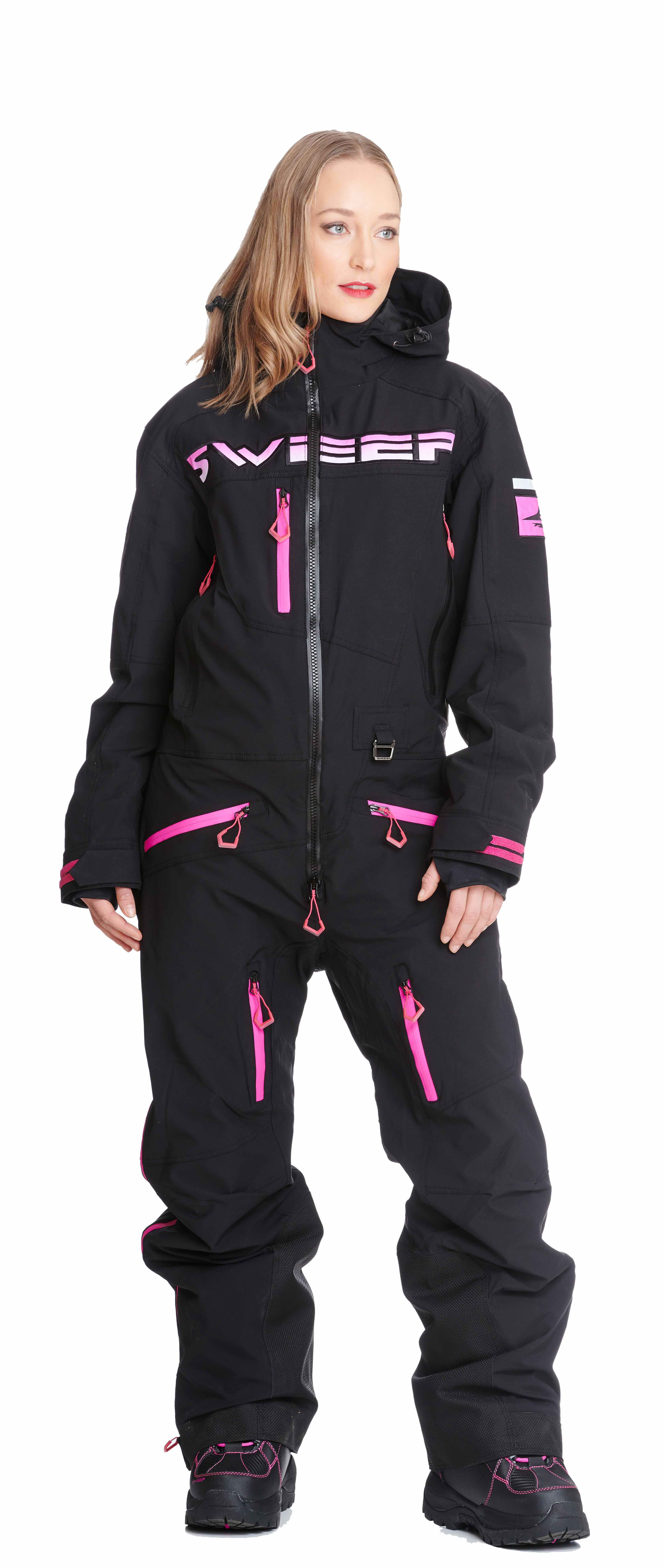 Sweep Gravity Ladies Monosuit black pink Motorbike equipment from web SweepFashion Great products helmets etc