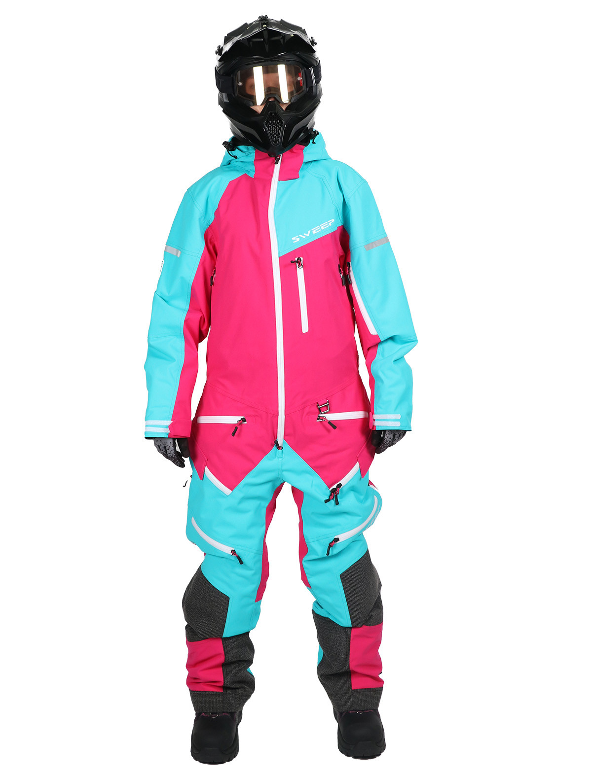 【メール便不可】 Light Tundra Sweep ladies pink blue/bright light monosuit, ロボット