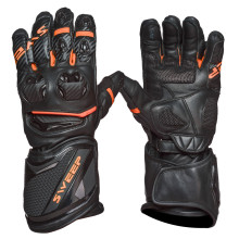 Sweep Chicane racing glove, black/orange