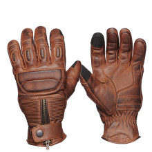 Sweep Union leather glove, brown