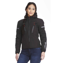 Sweep Flawless naisten softshell ajotakki, musta/puna