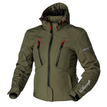 Sweep Flawless naisten softshell ajotakki, oliivin vihreä/punainen