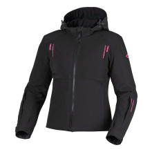 Sweep Suburb naisten softshell ajotakki, musta/pinkki