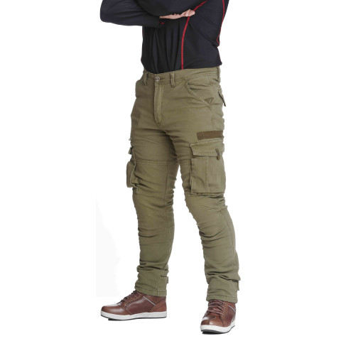 Sweep Jungle aramid vahvistetut reisitaskuhousut, vihreä