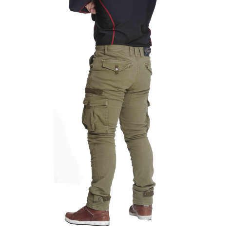 Sweep Jungle aramid vahvistetut reisitaskuhousut, vihreä