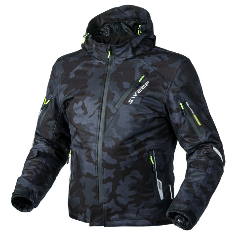 Sweep Breakout vedenpitävä softshell ajotakki, vuoreton, t.harmaa/camo