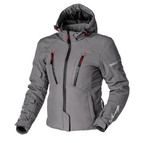 Sweep Flawless naisten softshell ajotakki, harmaa/punainen