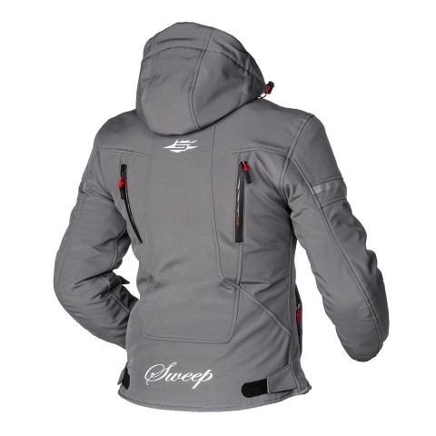 Sweep Flawless naisten softshell ajotakki, harmaa/punainen