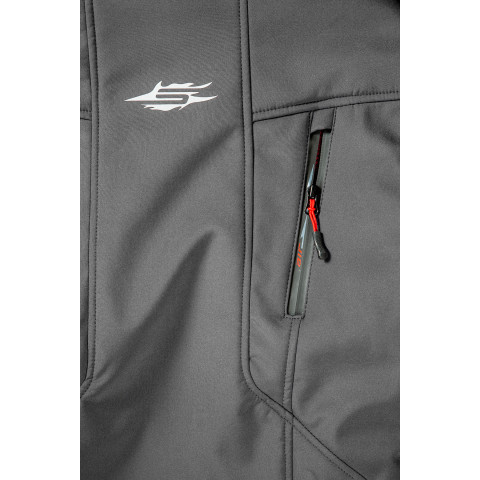 Sweep Flawless naisten softshell ajotakki, harmaa/punainen