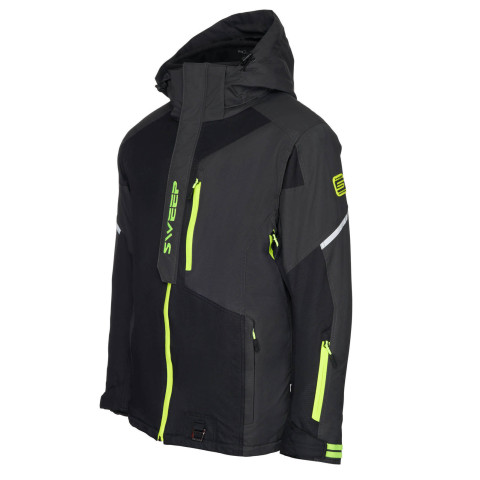 Sweep Recon kelkkatakki, musta/harmaa/keltainen