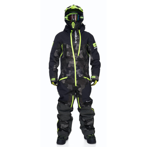 Sweep Peak Insulated kelkkahaalari, musta/camo/keltainen