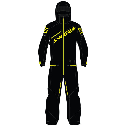 Sweep Razor Insulated lasten kelkkapuku, musta/keltainen