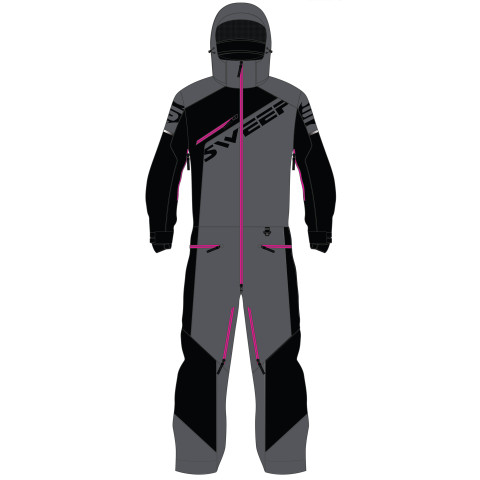 Sweep Razor Insulated naisten kelkkahaalari, musta/harmaa/pinkki