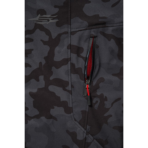 Sweep Flawless naisten softshell ajotakki, t.harmaa/camo