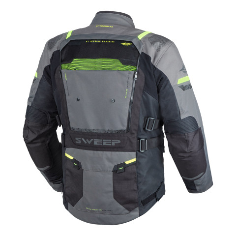 Sweep GT Touring 4.0 jokasään ajotakki, musta/harmaa/keltainen