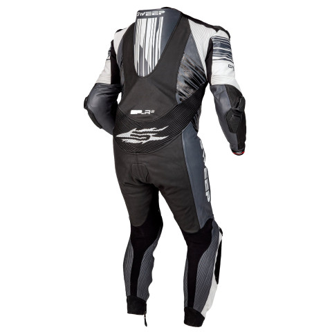 Sweep GPR2 Airbag yht.sopiva 1-osainen nahkapuku, musta/valko/harmaa