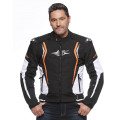 Sweep Chicane 2 waterproof textile jacket, black/white/orange