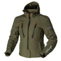 Sweep Flawless ladies softshell mc jacket without thermo liner, olive green/red