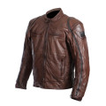 Sweep Roadster leather jacket, brown/black