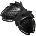 Sweep Dropper Knee slider, black, pair