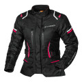Sweep Outback waterproof ladies textile jacket, black/pink