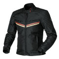 Sweep Scrabler waterproof ladies textile jacket, black/beige/maroon