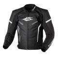 Sweep Nash leather jacket, black/white