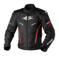 Sweep Nash waterproof textile jacket, black/white/red