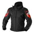 Sweep Vision waterproof mc jacket, black/white/red